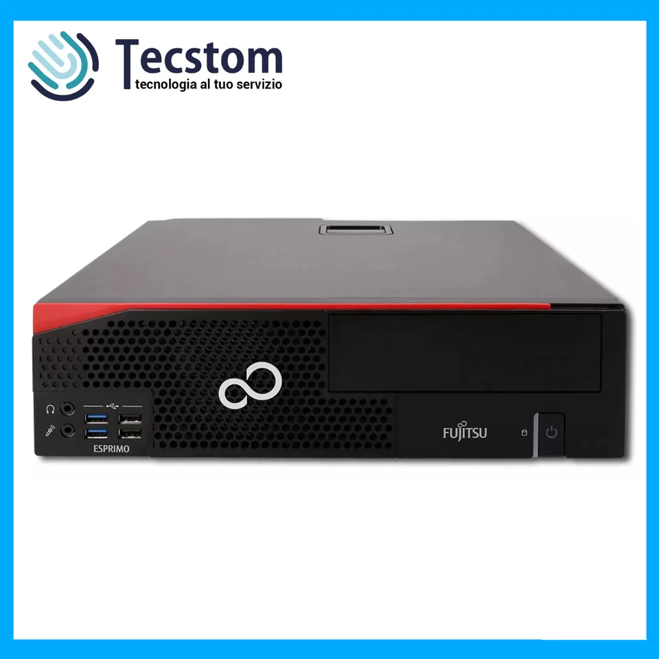 Fujitsu Pc Computer Desktop Fisso i5 Ram 8 16Gb SSD 256Gb Office Ricondizionato - Immagine 3 di 4