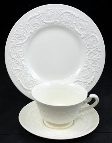 Wedgwood Patrician Group of Salad Plate and Cup & Saucer Set Vintage Backstamp