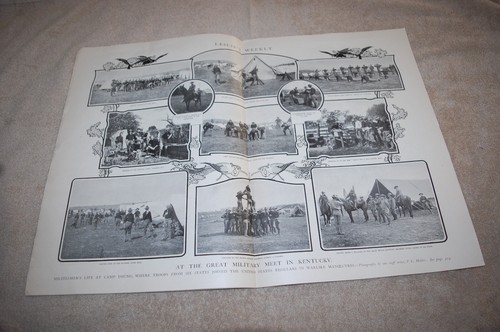 VINTAGE LESLIE'S WOCHENZEITUNG "FEUER DURCH BATTERIE" 29. OKTOBER 1903 - Bild 7 von 10