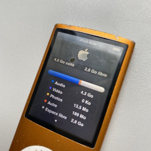 Apple Ipod Nano 8go 8gb - Baladeur Mp3 - A1285 - 4ème Gen + Cable - Defauts - Imagen 5 de 18