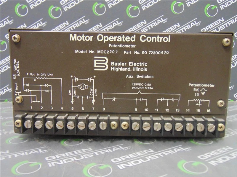 Potenciómetro de control eléctrico Basler MOC2207 90 72300420 USADO Foto 2 de 3