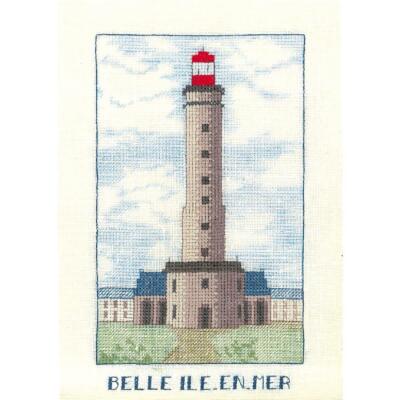 Le Bonheur des Dames Kreuzstich Set ''Leuchtturm  BELLE-ILE-EN-MER '', Zählmuster,