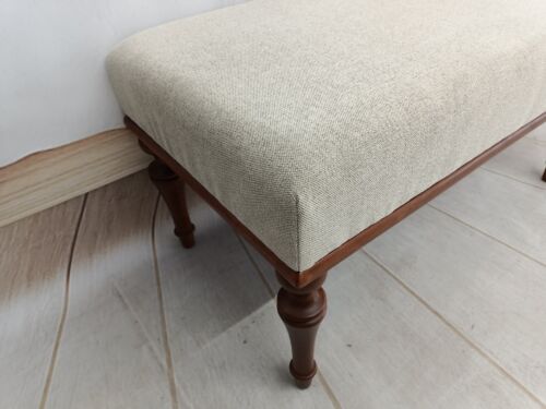 Hallway bench, Ottoman for bedroom, Retro bench, Upholstered bench, Dining bench - Picture 6 of 10