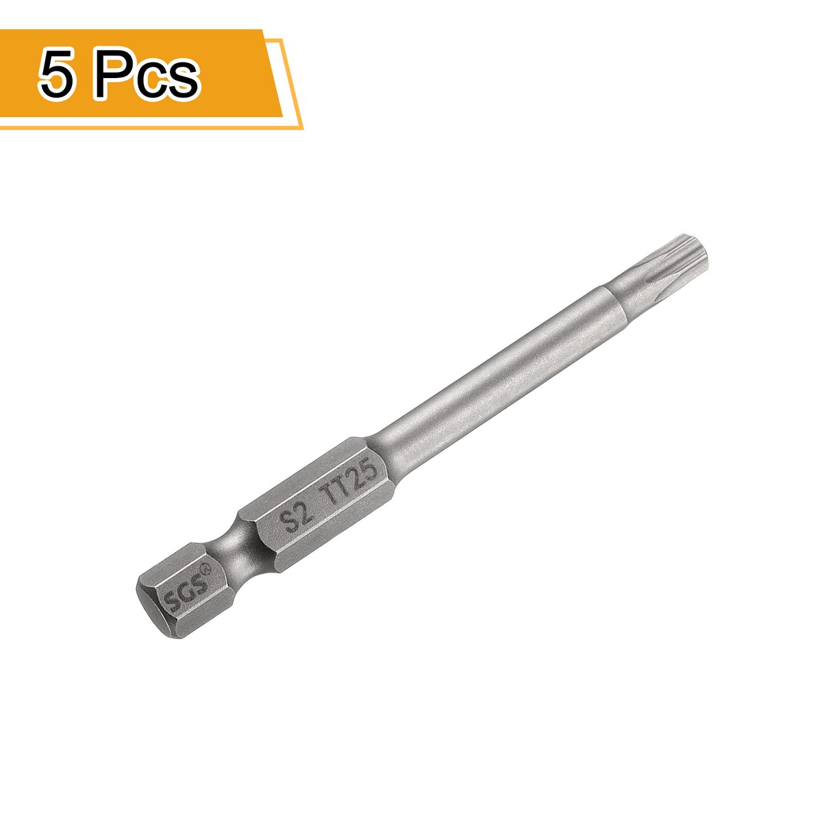 たたた 5pcs TT25 Torx Head Screwdriver Bit 2.56