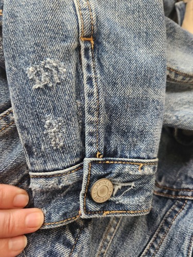 Gap + Pendleton Denim Jacket Sherpa Plaid Jean Jacket Western Baby Gap Kids XS - Picture 12 of 13