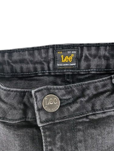 LEE Women's Marion Straight Fit Jeans, Black/Grey Stretch W30" L28.5" - Picture 5 of 9