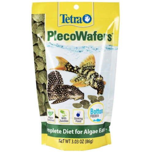 Balanced Fish Food Pleco Wafers Sinking Diet Algae Eaters Herbivore 3.03oz New