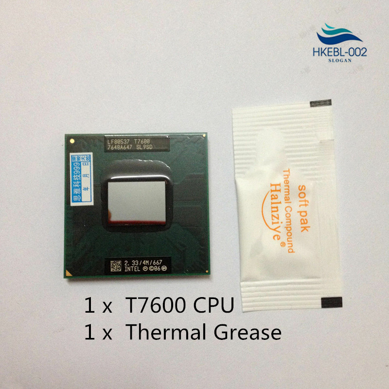 Intel Core 2 Duo T7600 CPU 2.33 GHz 4M Cache 667 MHz FSB Processor
