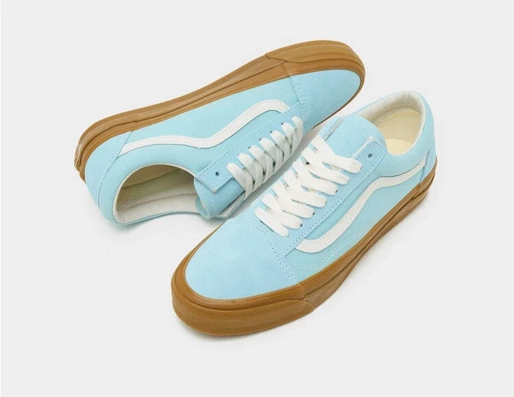 Vans Old Skool 36 Premium En Azul Claro Y Blanco Todas Las Tallas Stock Limitado - Imagen 4 de 4