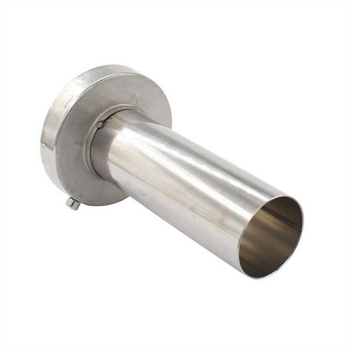 4.5'' Stainless Steel Round Exhaust Muffler Tip Removable Silencer Inner Silence - Bild 6 von 7