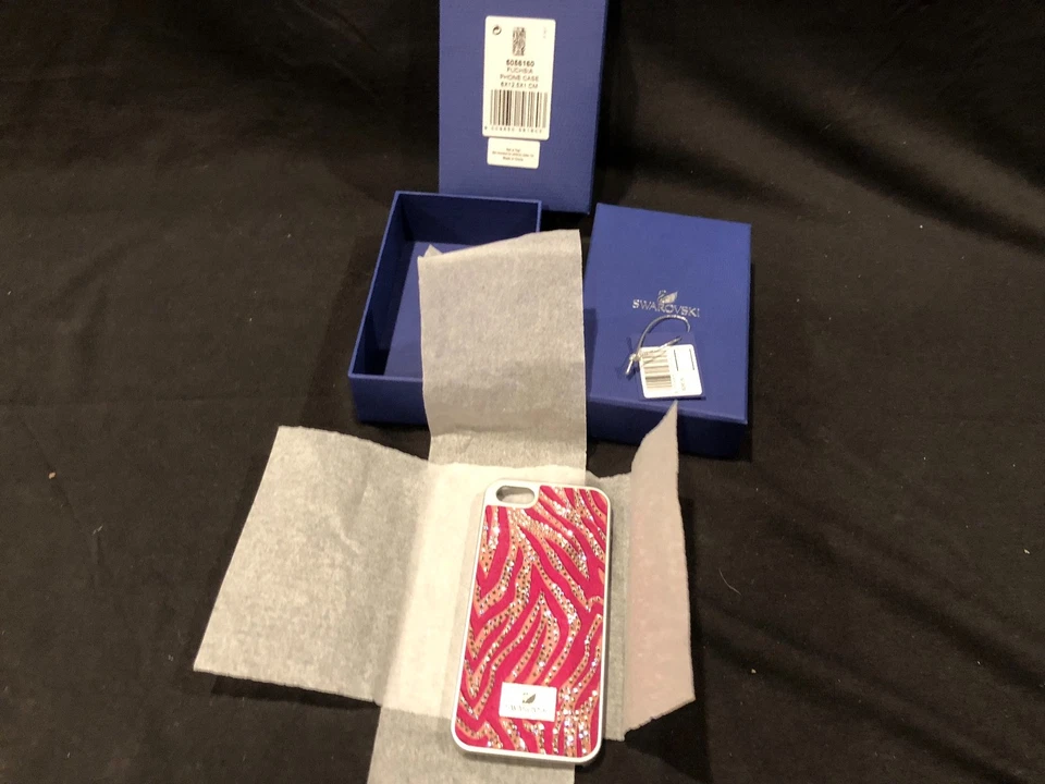 СОВЕРШЕННО новый неиспользованный SWAROVSKI iPhone чехол 5 / 5s кристаллы фуксия лебедь 505660 - Изображение 2 из 4