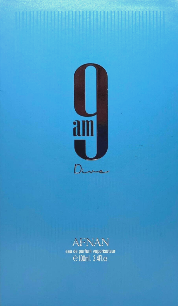 AFNAN 9AM DIVE EAU DE PARFUM SPRAY UNISEX 3.4 Oz / 100 ml BRAND
