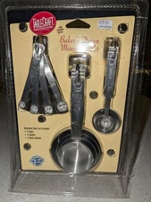 NEW-TableCraft Baker's Dozen Stainless Steel Measuring Set of Cups and Spoons