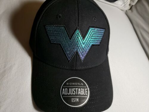 Wonder Woman DC Hat One Size Bioworld Adjustable NWT Reflective