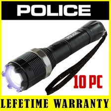 POLICE Stun Gun 8810 Metal Self Defense Wholesale Lot of 10
