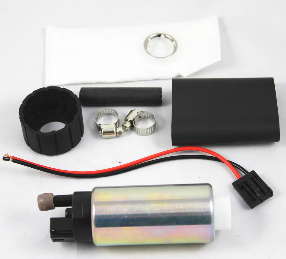 Bomba de combustible eléctrica de alto rendimiento y alta presión 255LPH en tanque y kit # 340 Foto 4 de 4