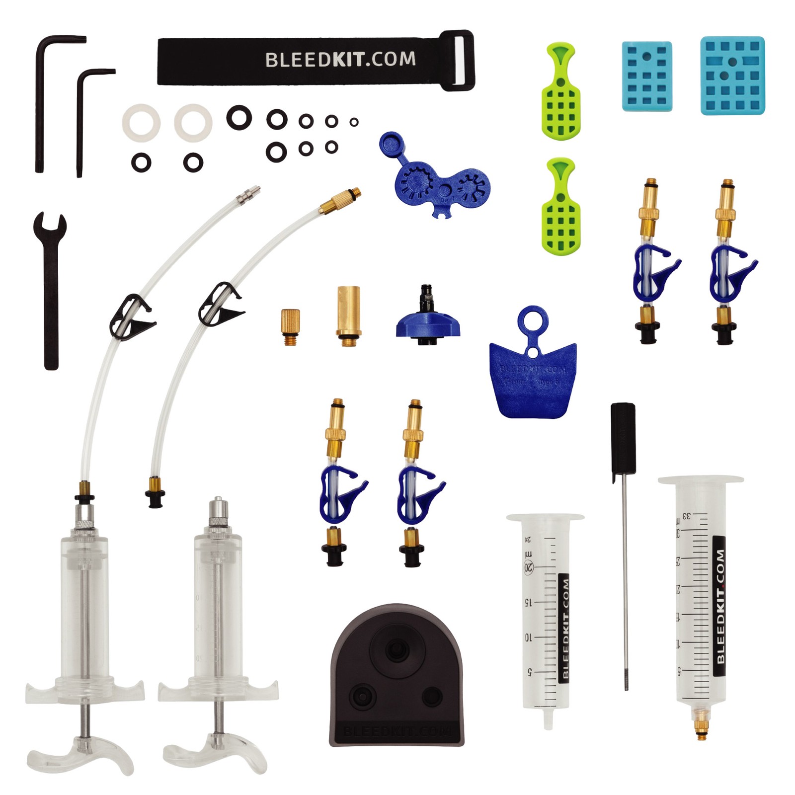 Workshop Pro Mineral Oil Brake Bleed Kit - Universal Syringes, Adapters -