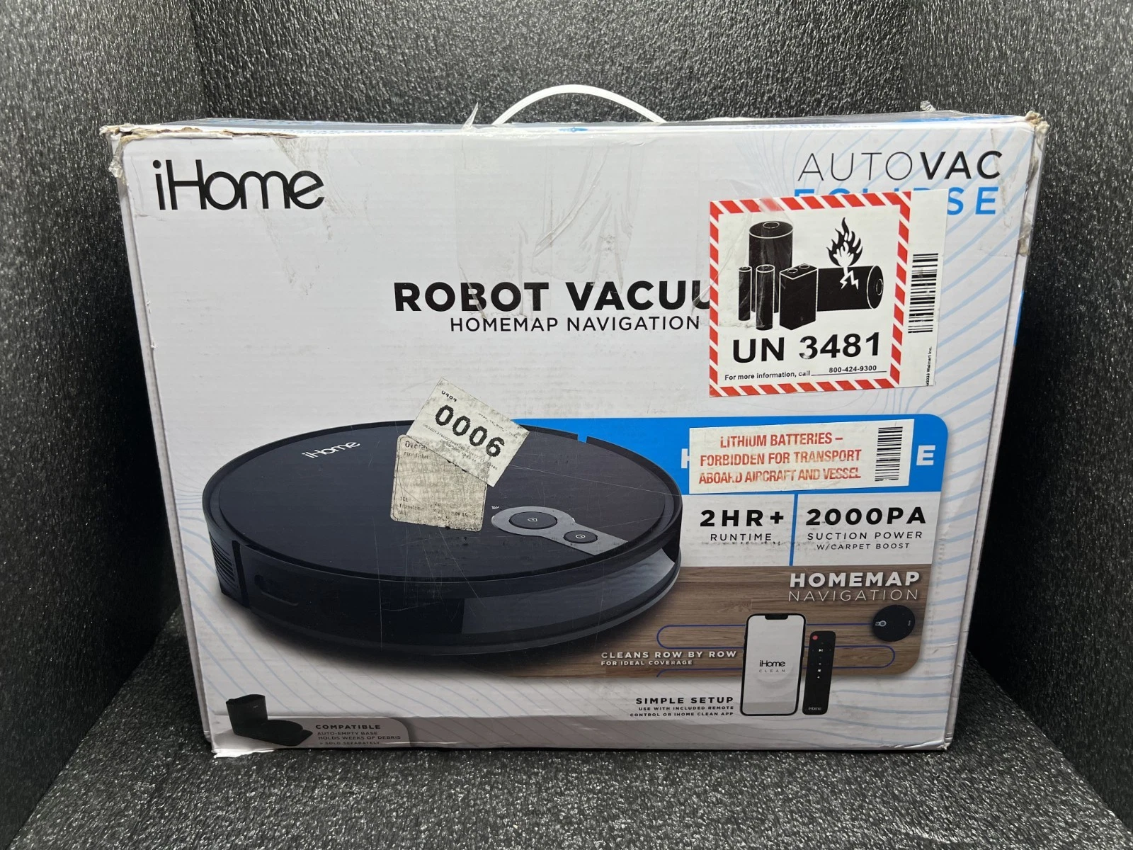 iHome Robot Vacuum - Used, Working