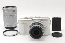  MINT Olympus PEN E-PL10 16MP Mirrorless Camera 14-42mm 40-150mm LensKit Japan