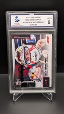 Max Verstappen 2021 Topps Now On Card Autograph MGC 9 Authenticated