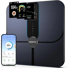 Smart Scale for Body Weight Fat, Digital Bathroom Scale with Color Display, Wi-F