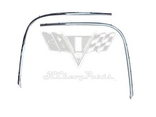 1966 Chevy Impala Convertible Top Pinchweld Trim Moldings Used