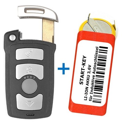 Ersatz Gehäuse mit Akku für BMW Schlüssel 7er E65 E66 E67 E68 Funk Fernbedienung