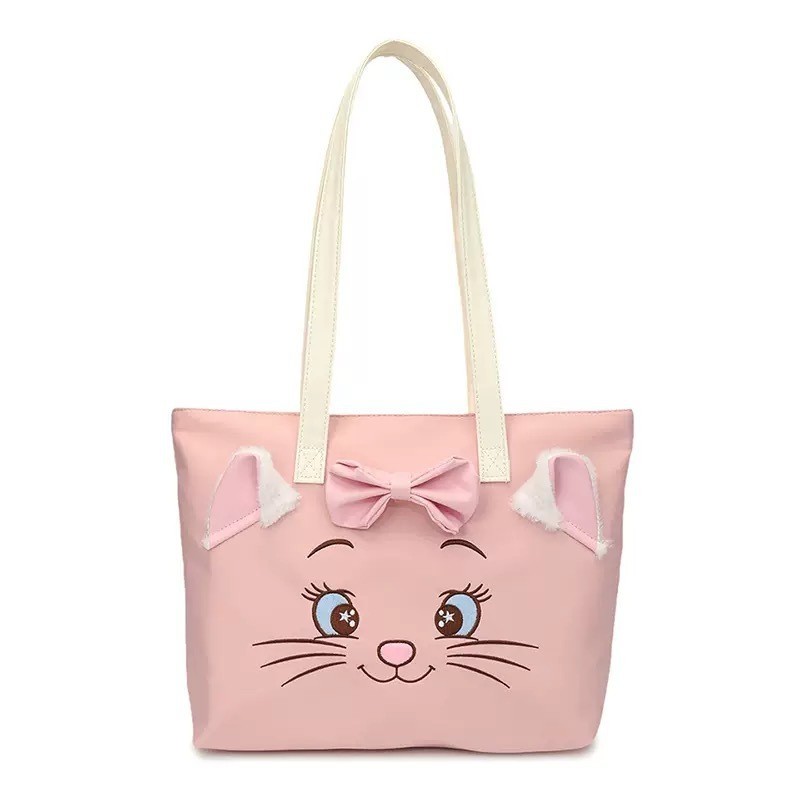 Bolso de Mano Mary Cat Dibujos Animados con Lazo para Uso Diario y Almacenamiento
