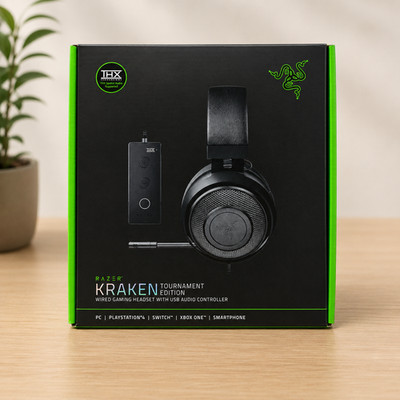 Razer Kraken Tournament Edition Gaming Headset USB THX Schwarz OVP