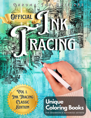 Ink Tracing Coloring Book, Follow the White Lines to Reveal a Unique City. A New