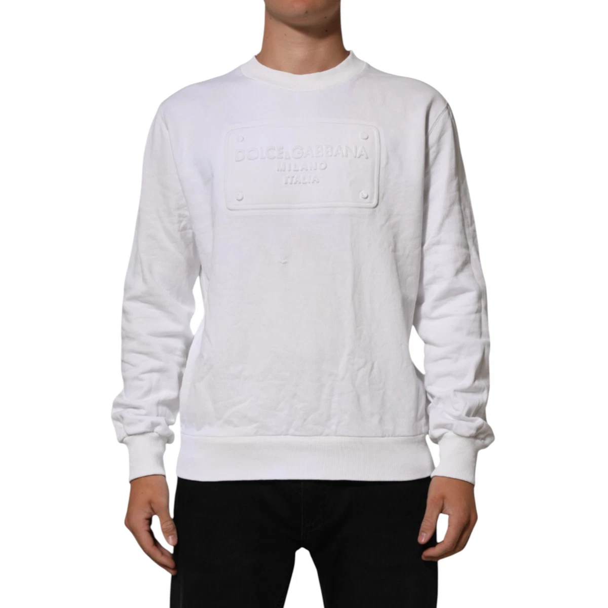 Dolce&Gabbana Crew Neck White Sweaters for Men for sale | eBay