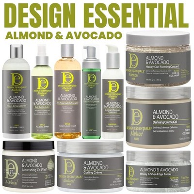 Design Essentials Natürliche Mandel & Avocado Haarprodukte Vollsortiment Kostenlose Lieferung