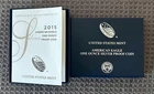 2015-W American Silver Eagle PROOF 1 Oz Silver - Coin & Box & COA