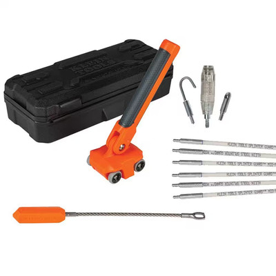 Magnetic Wire Puller and 30 Ft. Glow Fish Rod Set