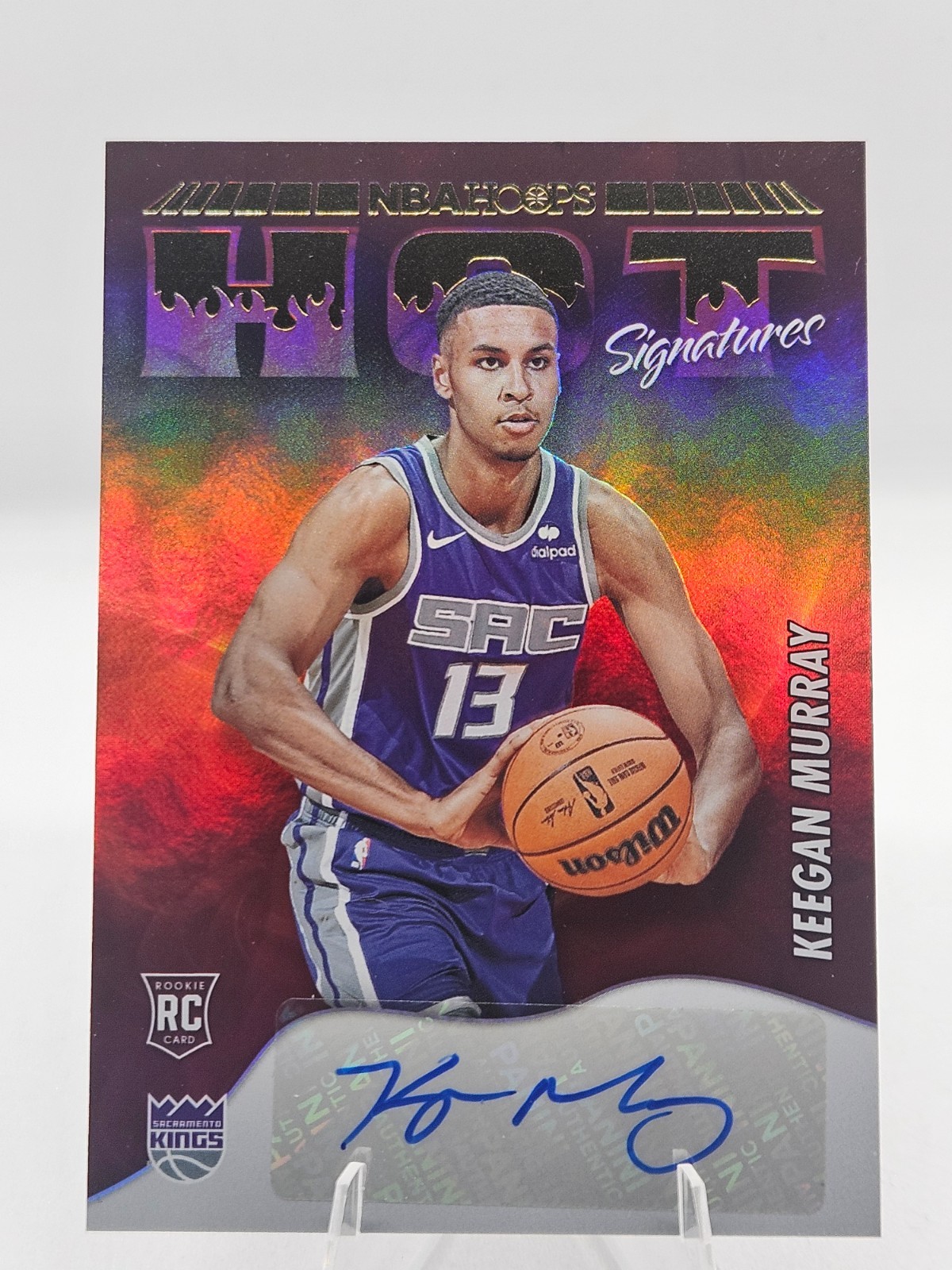 2022-23 Panini NBA Hoops - Keegan Murray Hot Signatures Rookies #HSR-KMY Auto