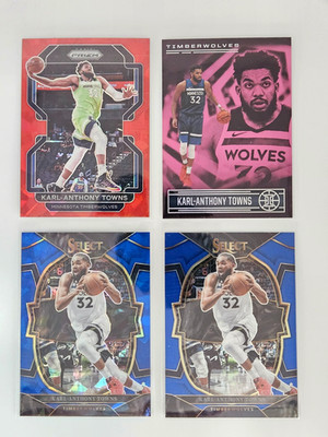 Karl-Anthony Towns 4 NBA Karten Lot