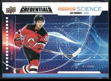 Jack Hughes 2019-20 Upper Deck Credentials #RS-01 Rookie Science Devils