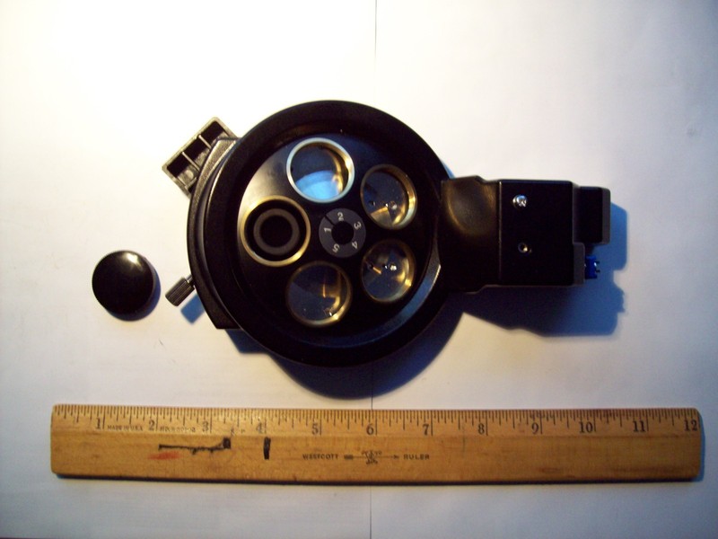 Automatic motorized revolving nosepiece, five positions, Olympus, Japan  