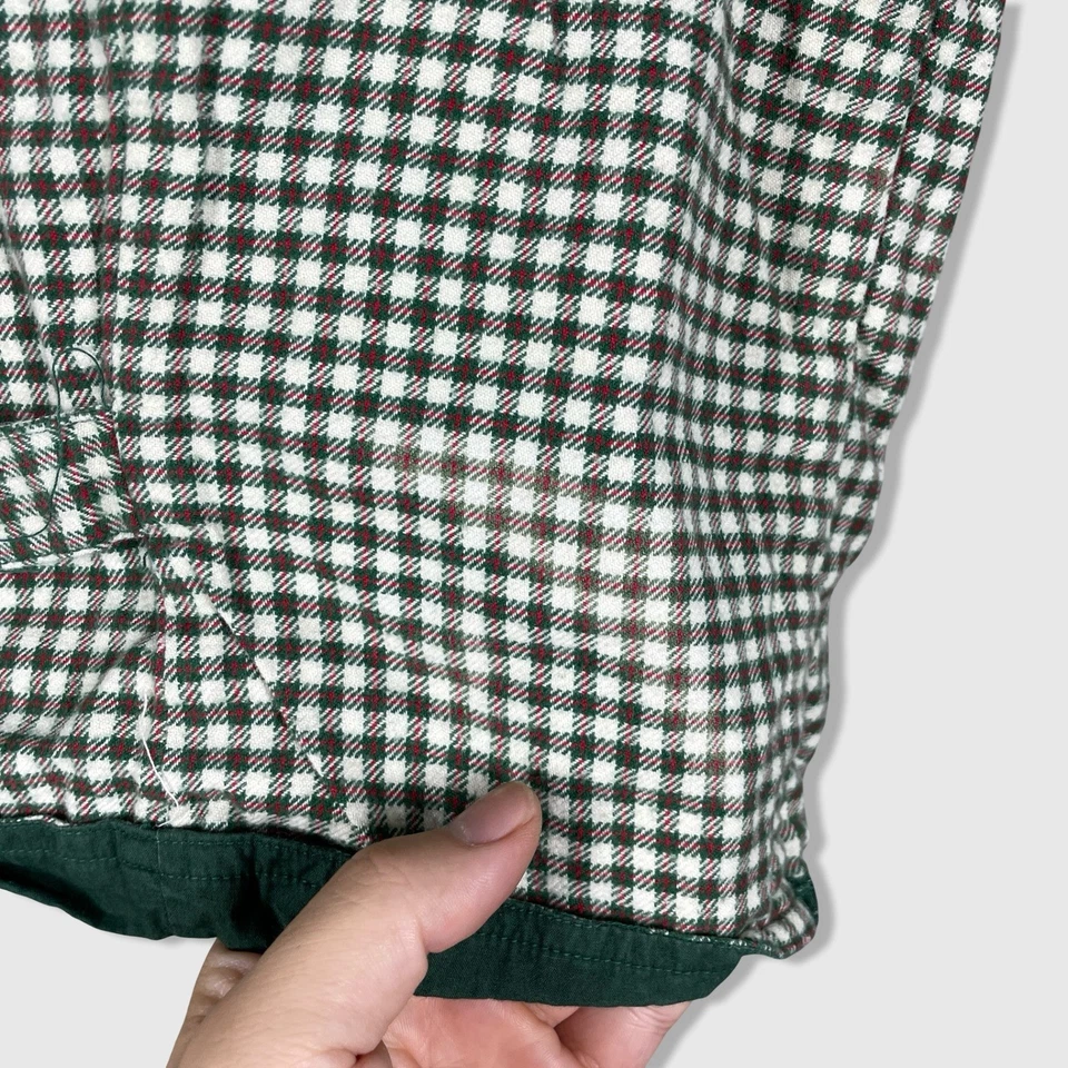复古 Westbound 圣诞背心女式 L 格子假日树刺绣新奇 — 第 4/4 张图片