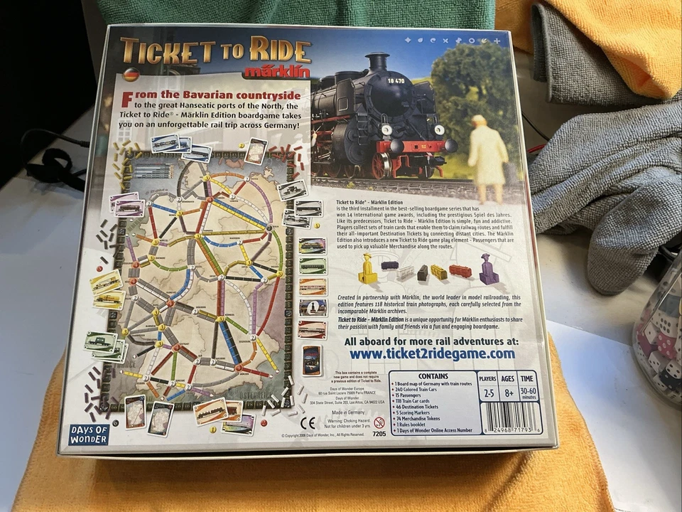 2006 - Ticket To Ride Marklin Collectors Edition German Map Days Of Wonder 💯 - Image 3 of 4