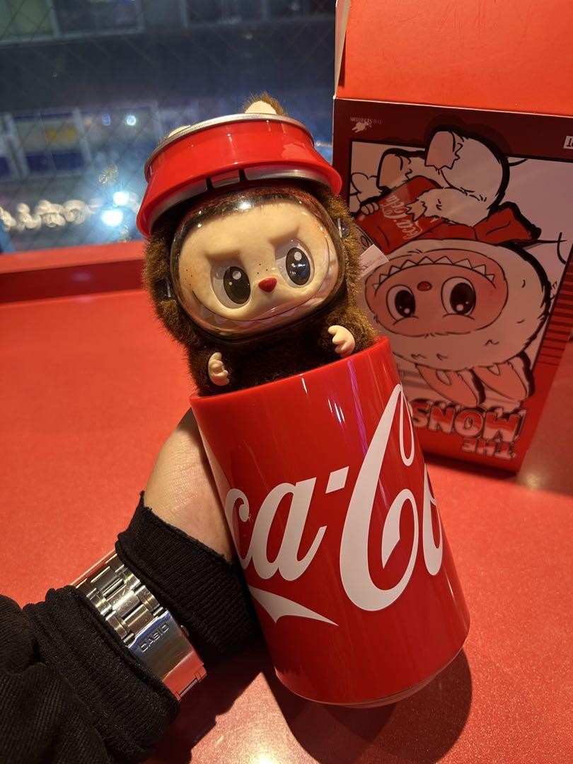Labubu Coca Cola Plush Secret Edition With Box Card Opened