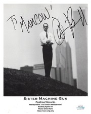 Sister Machine Gun Chris Randall Signed Promo Photo ACOA