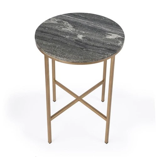 Caty Marble End Table, Multi - Picture 7 of 7