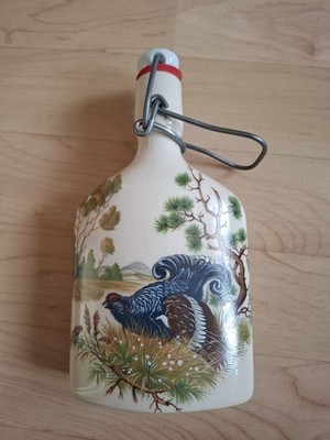 GP JAGDFLASCHE LAUTERGOLD AUERHAHN 0,2L LEER FLASCHE BÜGELVERSCHLUSS FLACHMANN
