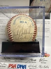 1985 Baltimore Orioles Team Signed Baseball Psa Coa Cal Ripken Earl Weaver ETC