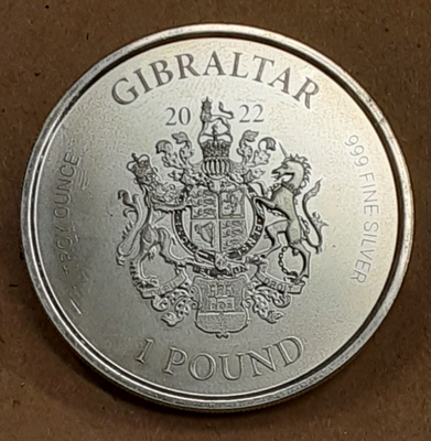 2022 Gibraltar One Pound .999 Silver Coin - Justice UNC | eBay
