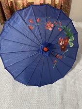 Blue Decorative Bamboo Umbrella