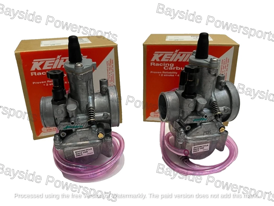 Пара карбюраторов Yamaha Banshee 350 Keihin PWK 28 мм 28 карбюраторов (комплект из 2) НОВЫЕ - Изображение 2 из 3