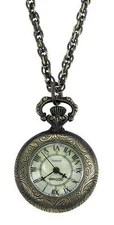 Gotham Women's Antique Style Bronze-Tone Quartz Fashion Pendant Watch, GWC14331A