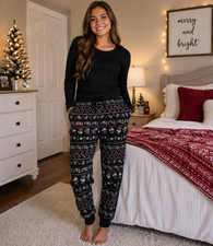 Disney Christmas Pajama Pants Size M Minnie Mouse Christmas Pajama Pant NWT